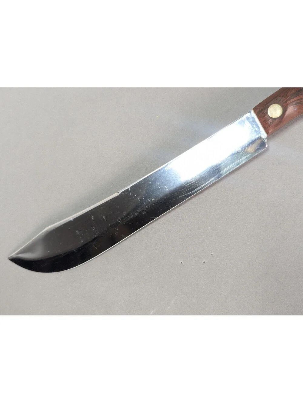 VTG Cutco No. 22 Butcher Knife Brown Swirl Handle 8